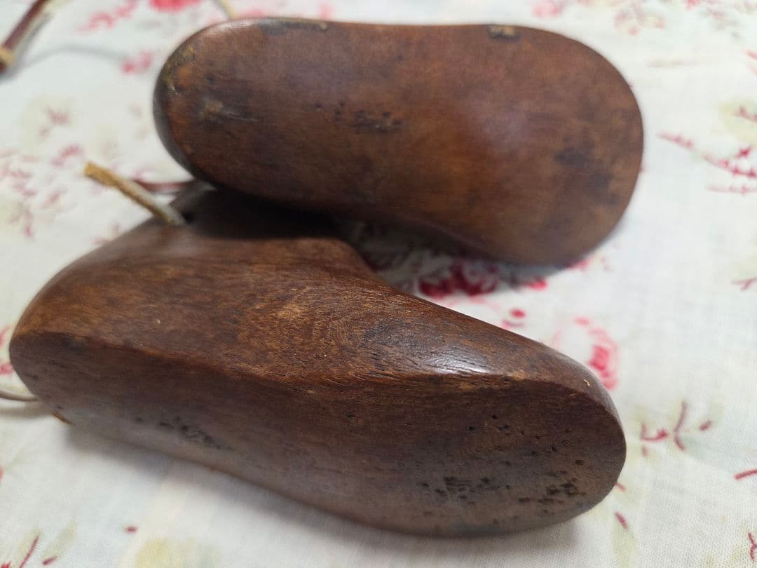 アンティーク木製子供靴型 shoe mold