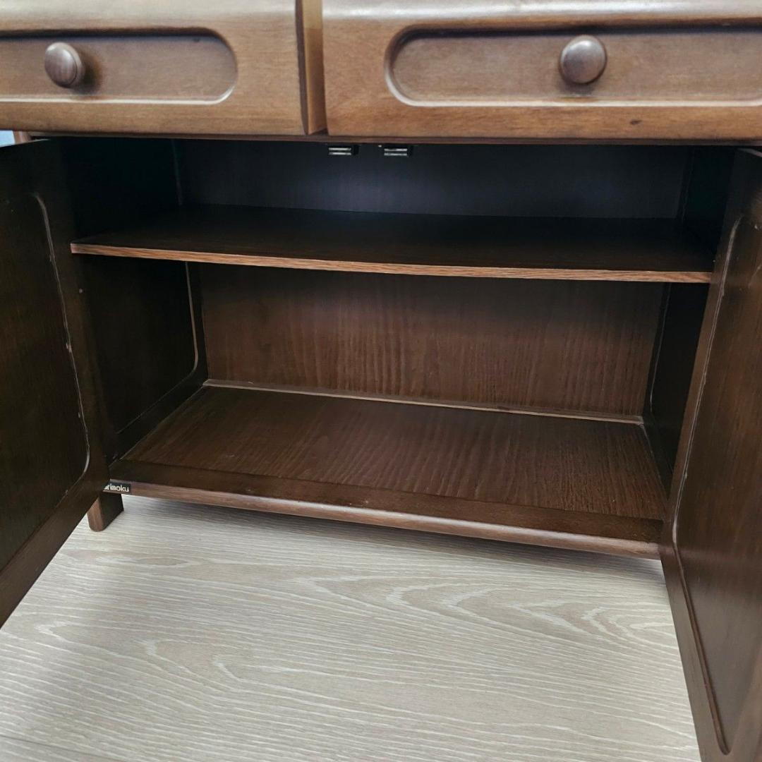Karimoku カリモク 木製 電話台、FAX台　キャビネット飾り棚 収納 台
