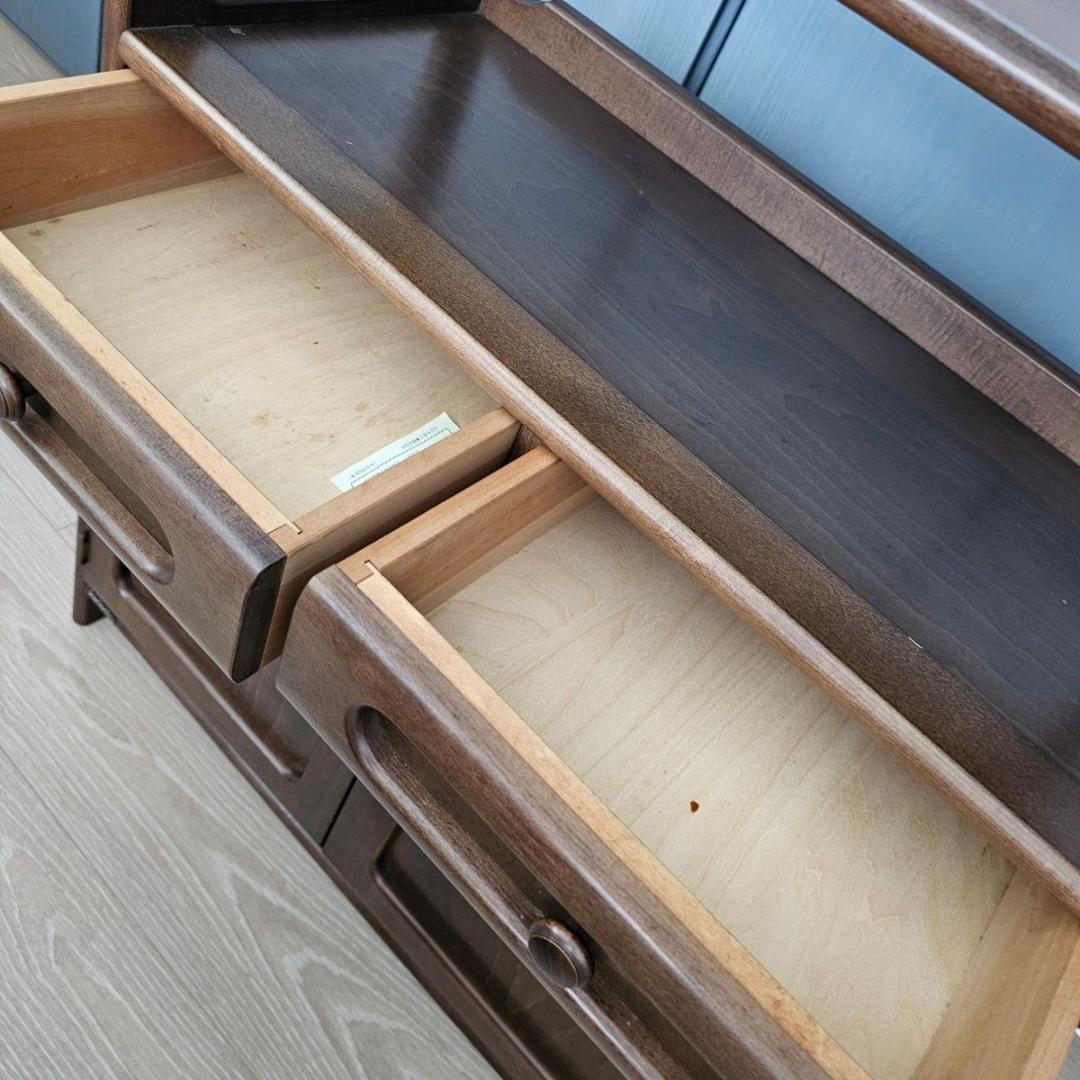 Karimoku カリモク 木製 電話台、FAX台　キャビネット飾り棚 収納 台