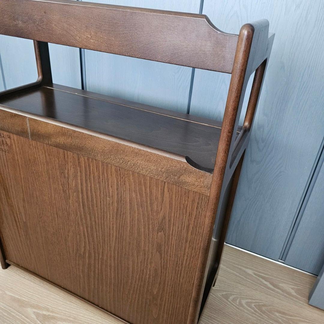 Karimoku カリモク 木製 電話台、FAX台　キャビネット飾り棚 収納 台