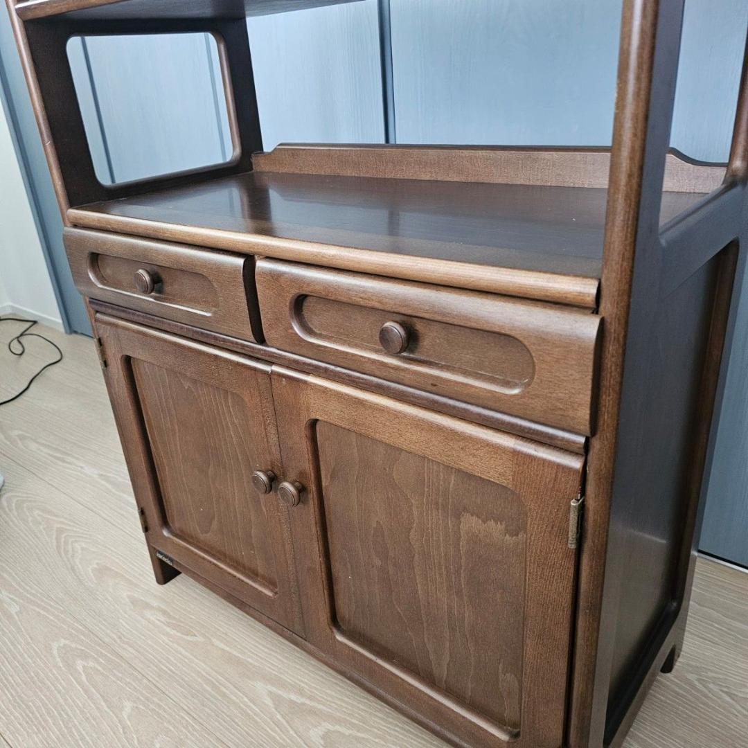 Karimoku カリモク 木製 電話台、FAX台　キャビネット飾り棚 収納 台