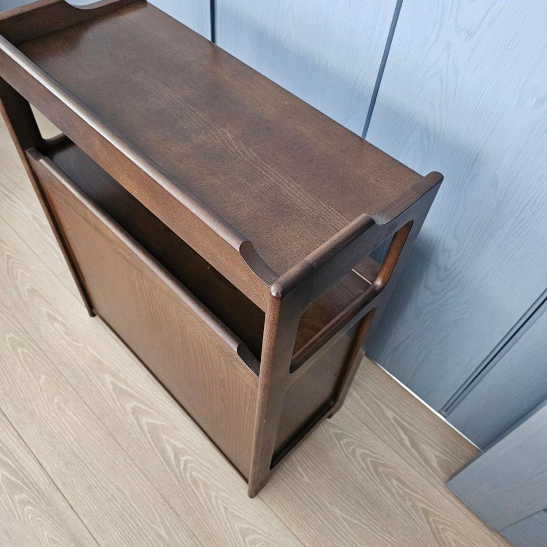 Karimoku カリモク 木製 電話台、FAX台　キャビネット飾り棚 収納 台