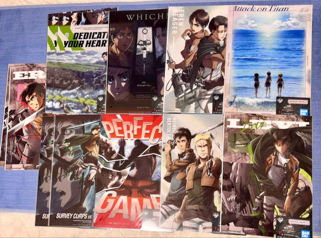 一番くじ 進撃の巨人 獣の巨人は俺が仕留める A賞B賞E賞 ラストワン 計41点