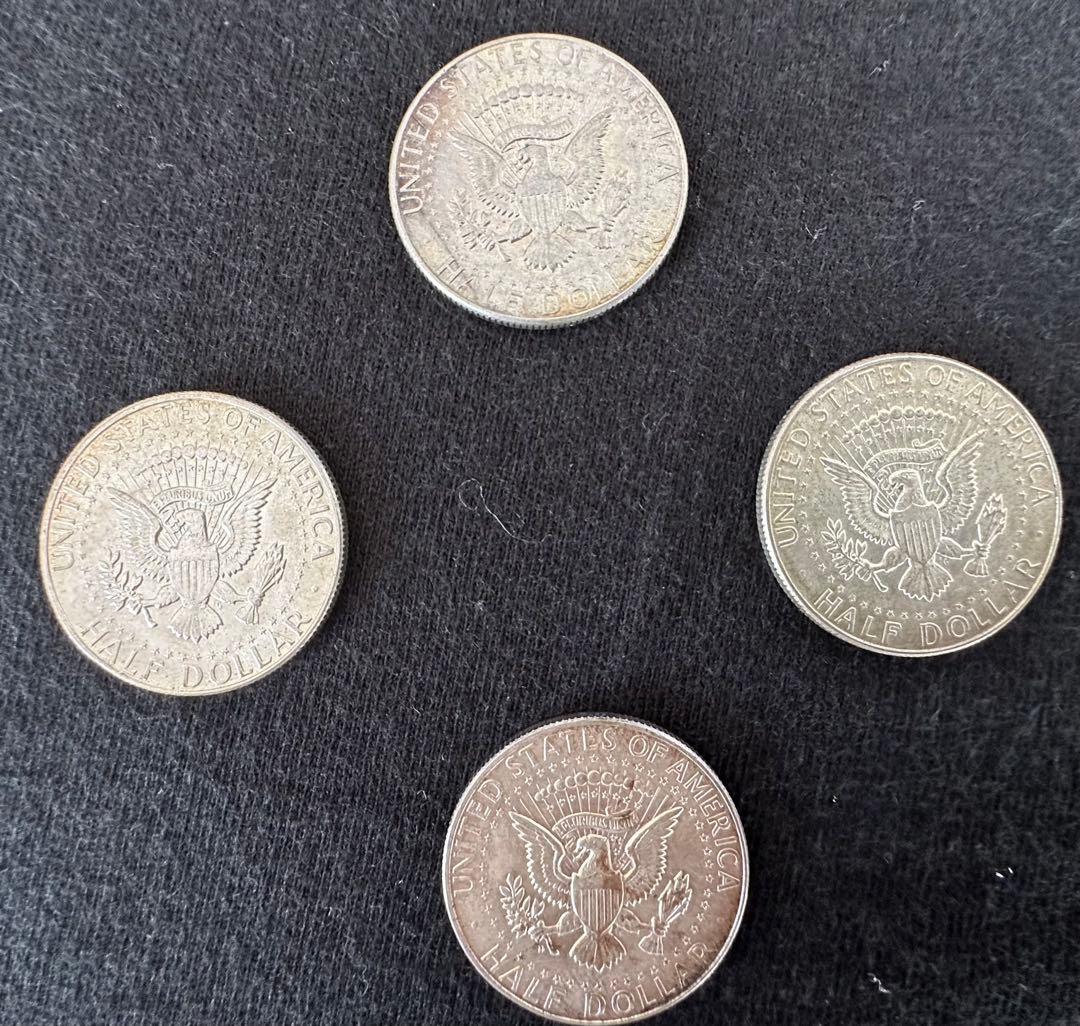 米国ケネディ銀貨 4枚セット (1964年 90%銀貨入り) - メルカリ