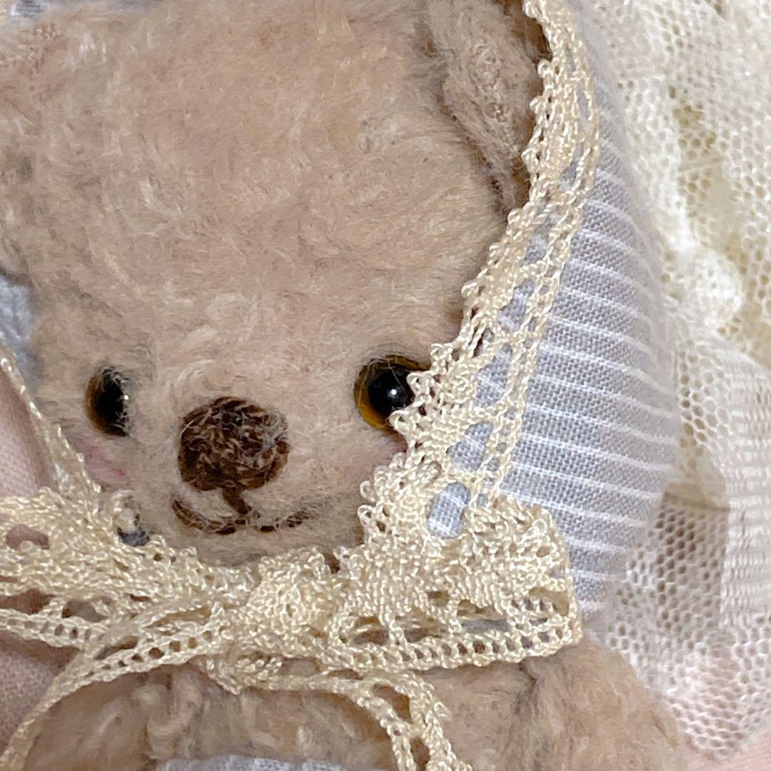 テディベア ハンドメイド ai bear 珈琲染め 手のひらサイズ 11㎝ くま