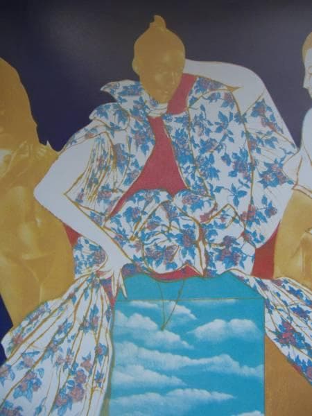 池田 満寿夫、傲慢の罪、希少な額装用画集より、美品、新品額装付