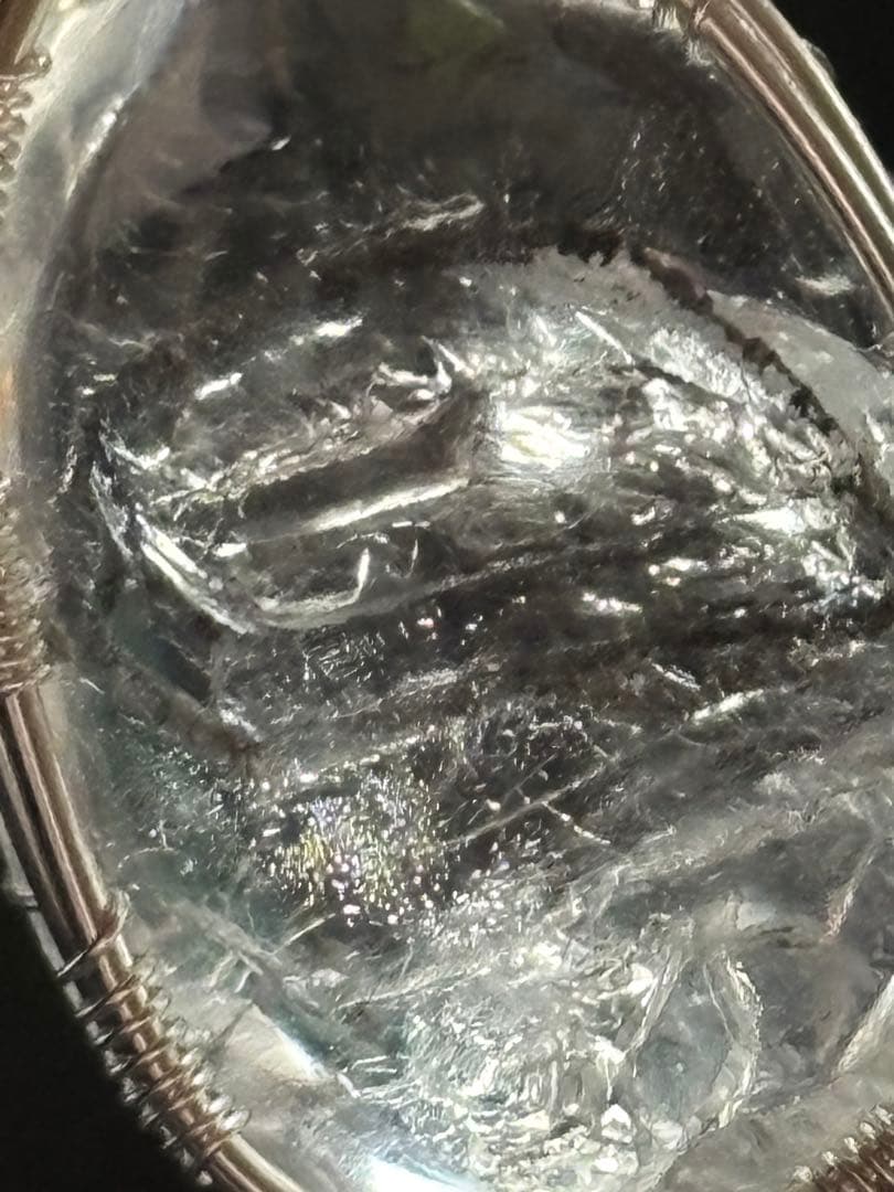 水入り水晶　流砂入り水晶　エレスチャル　ペンダントトップ　チャーム　天然石