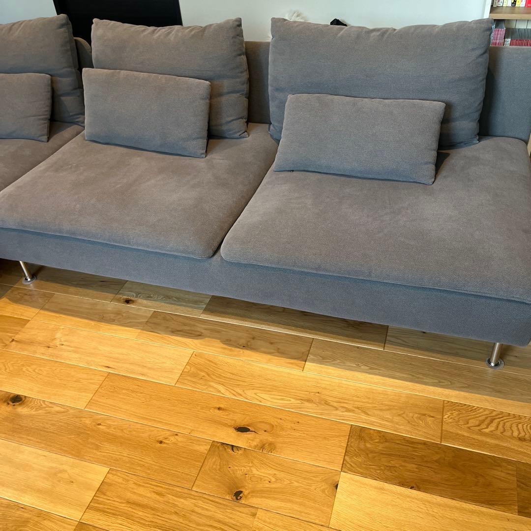 SÖDERHAMN 3人掛けソファ グレー