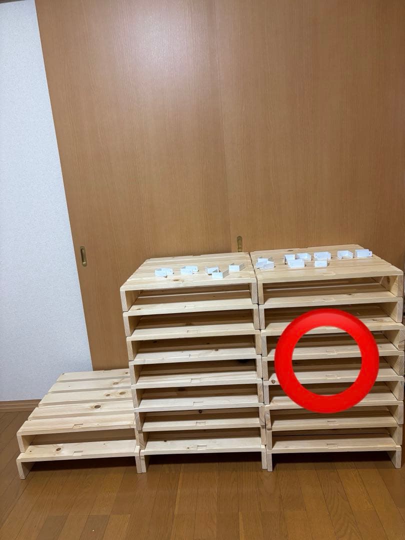 ベルメゾン　パレットベッド　8枚　シングル