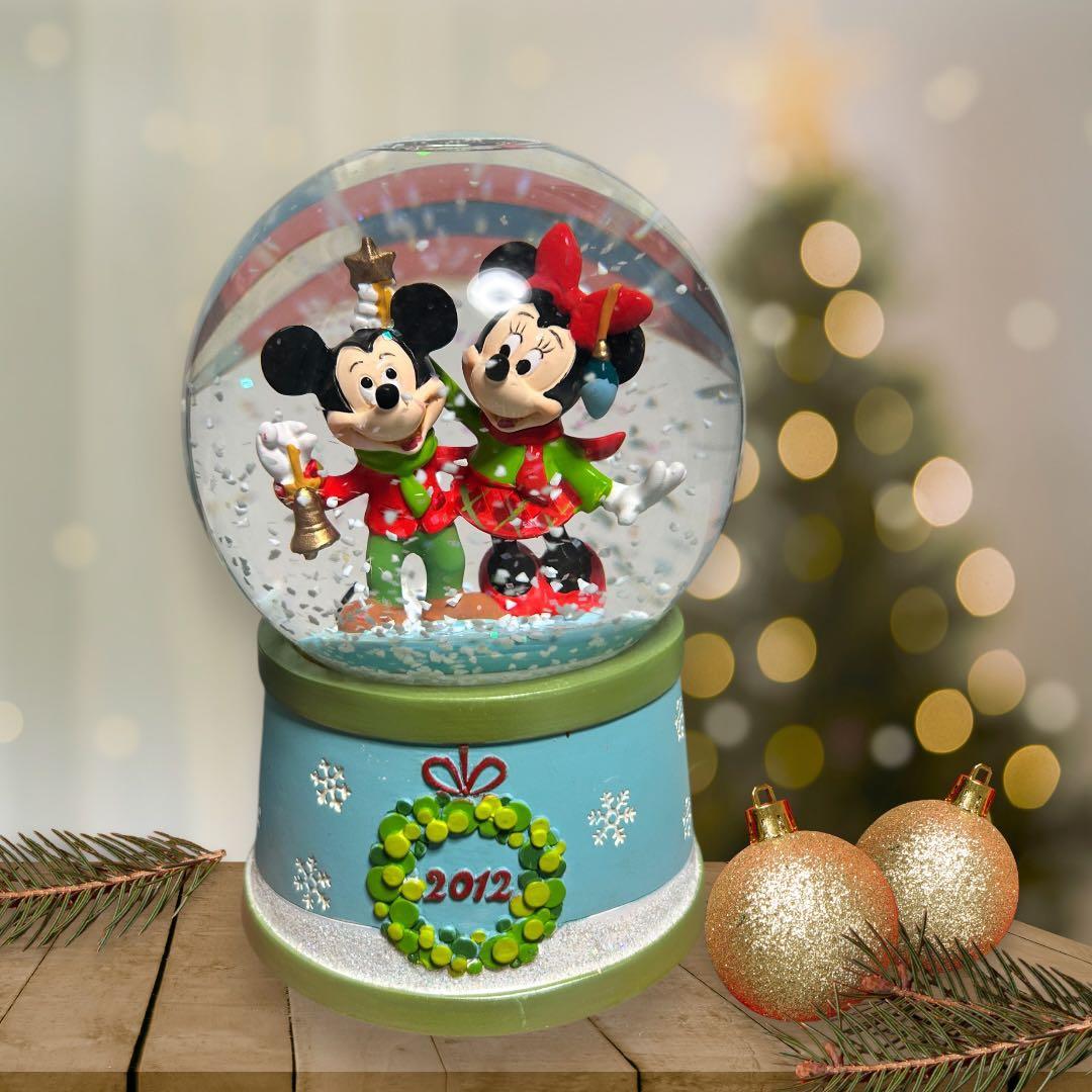 2012年ミッキー＆ミニー / スノードーム /ディズニー - メルカリ