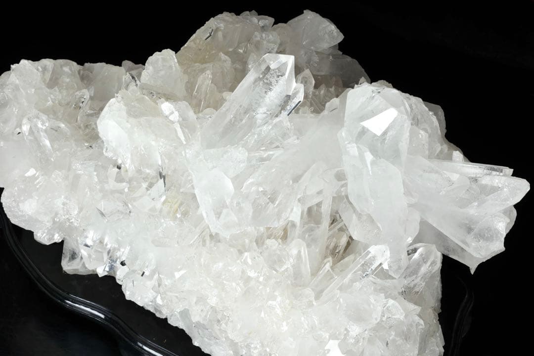 天然石 水晶クラスター 42.4kg 台座付 原石 鉱石 クオーツ クォーツ