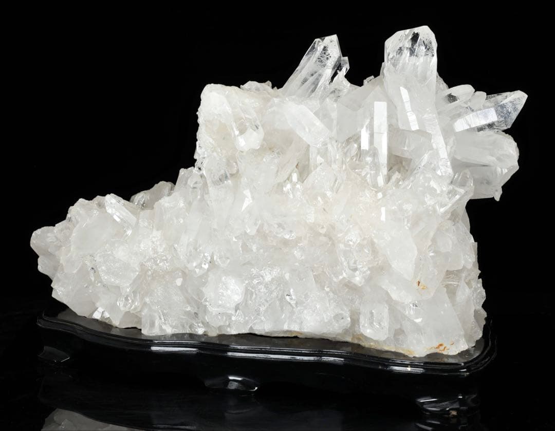 天然石 水晶クラスター 42.4kg 台座付 原石 鉱石 クオーツ クォーツ