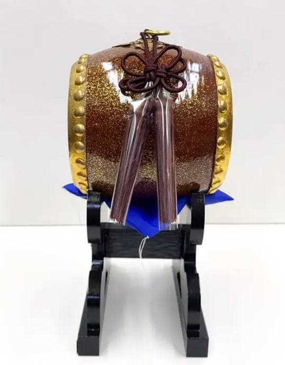太鼓◇金箔押し・本皮◇昭和レトロ◇五月人形道具-1