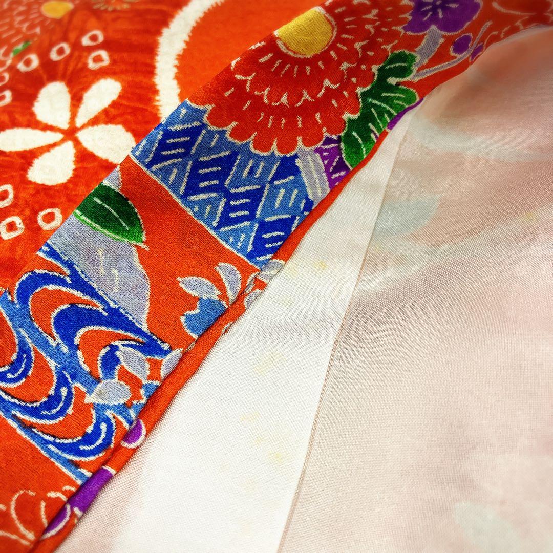 ◎mk-1886　七五三　女の子　着物・襦袢・被布　3点セット　10-16