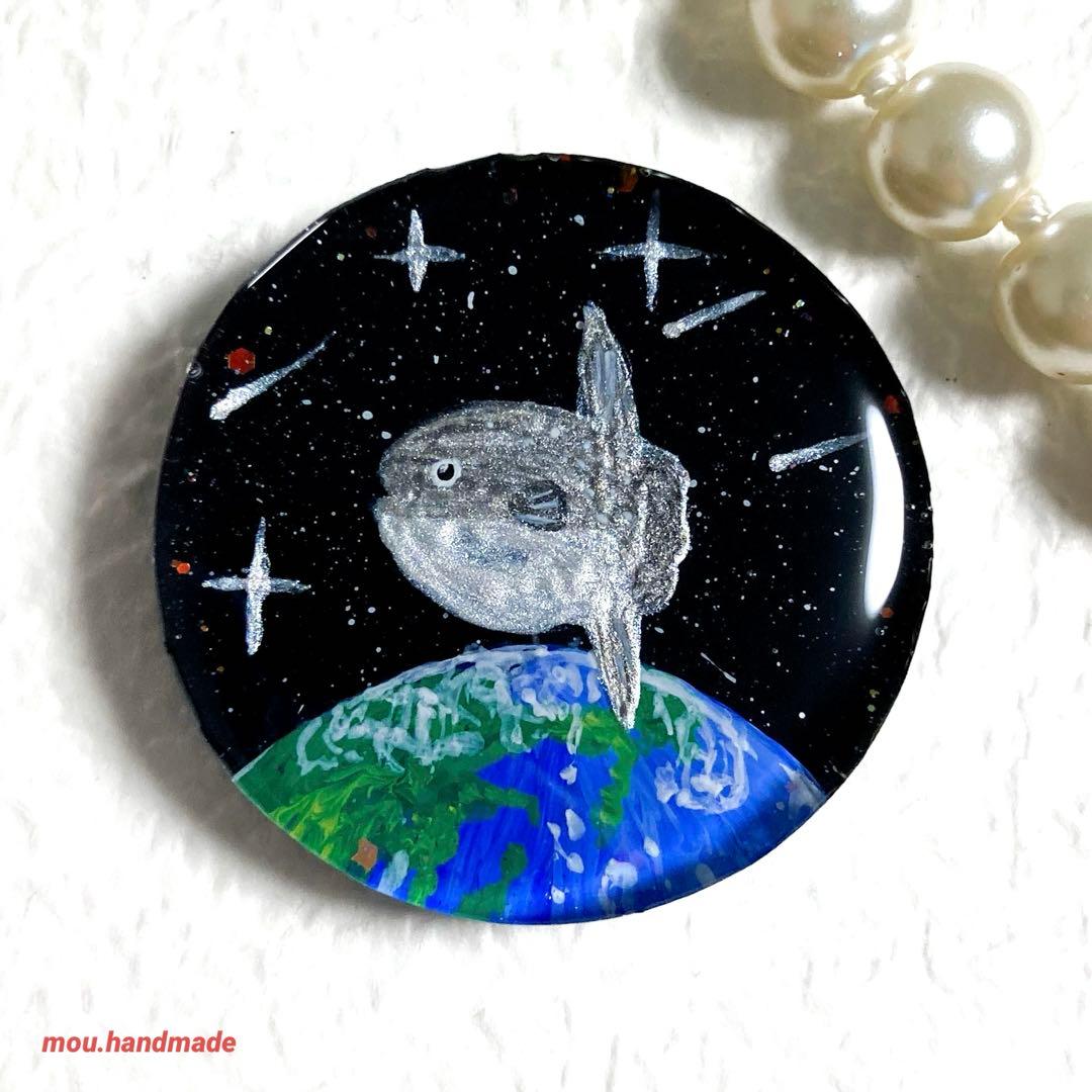 ファンタジーマンボウ レジンヘアゴム ブローチ ポニーフック