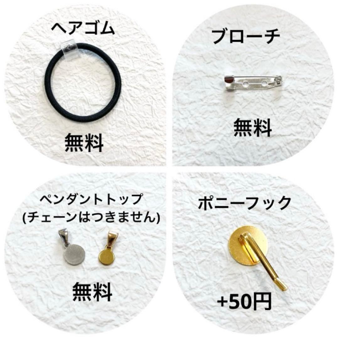 ファンタジーマンボウ レジンヘアゴム ブローチ ポニーフック