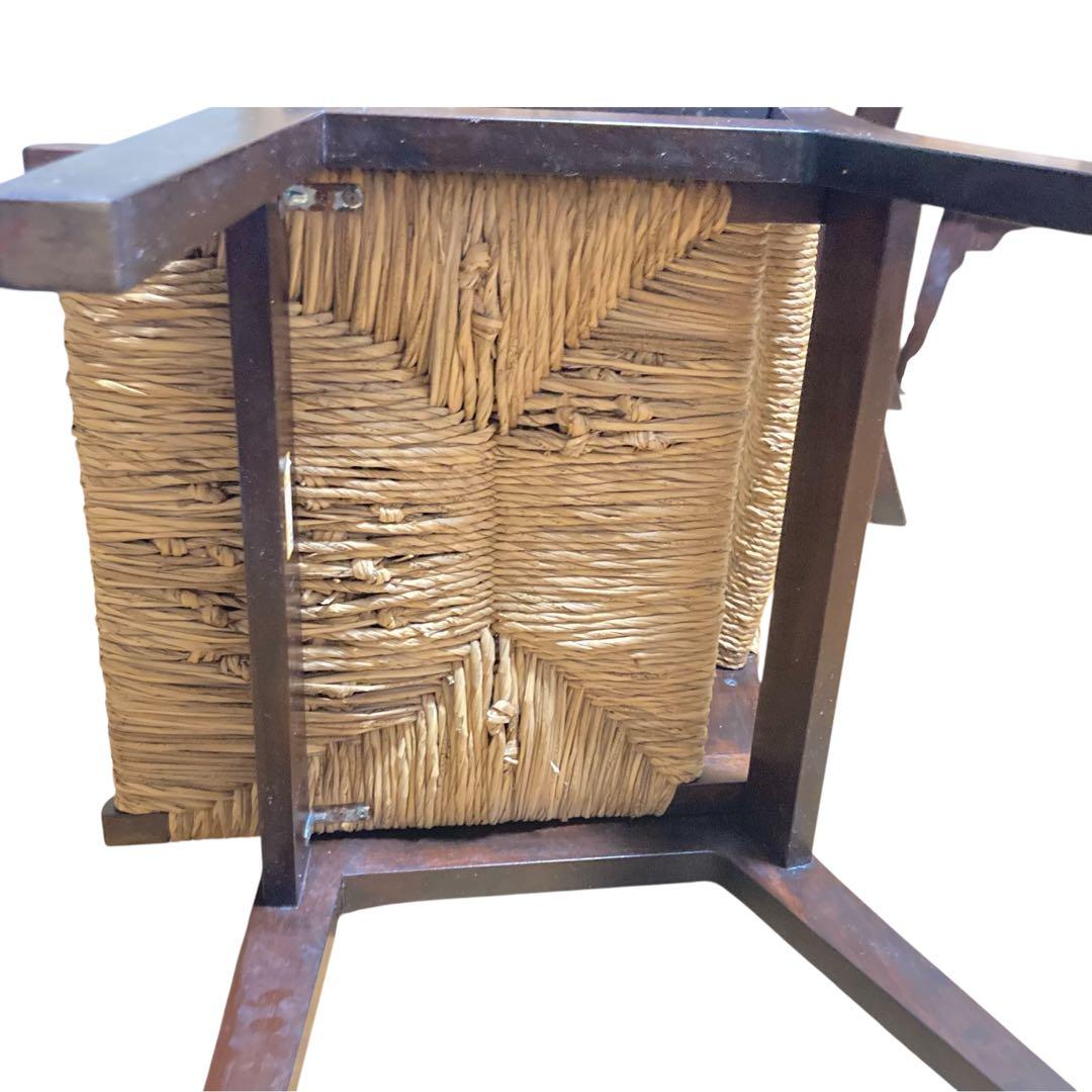 松本民芸家具 520L型 ミズメザクラ ラッシチェア⑤