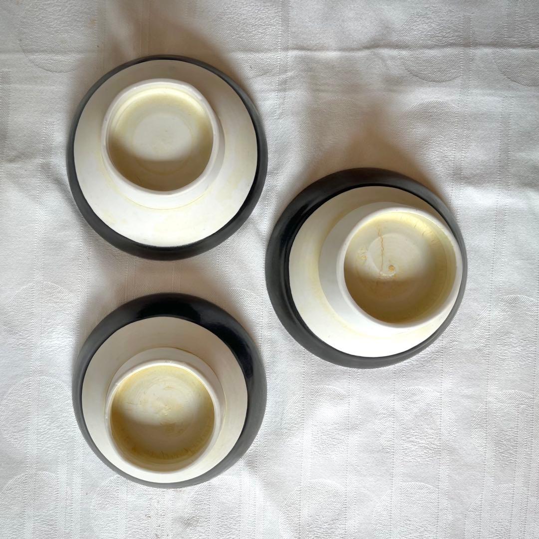吉田直嗣 白黒飯碗 3客セット - メルカリ