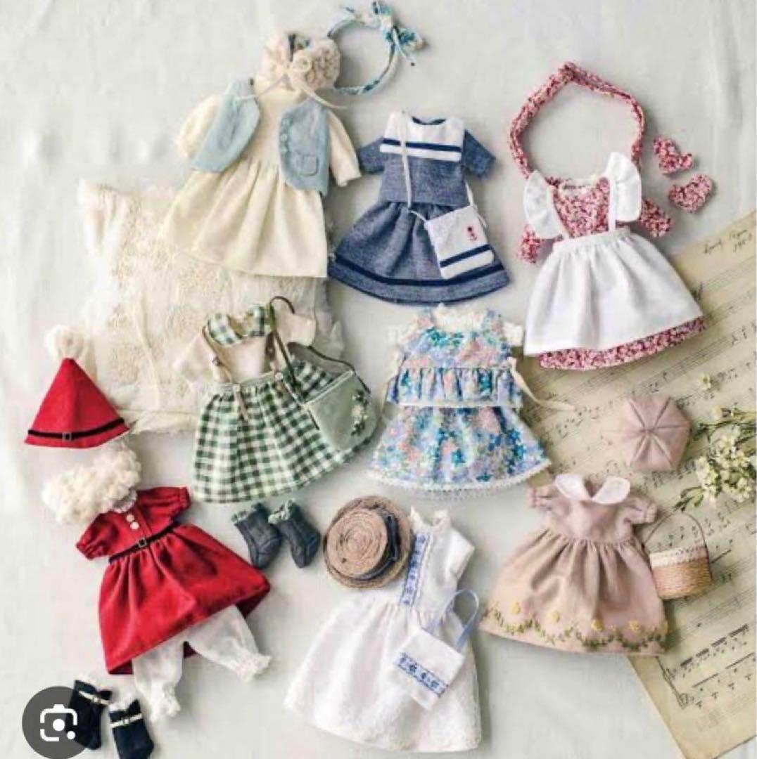 [人形型紙付き]ドール服 5点セット ソーイングキット
