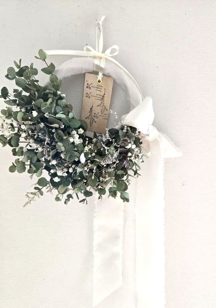 ナチュラルドライフラワーリース