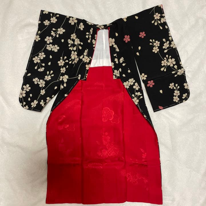 SD16少女&13少年　裾引き振袖&襦袢