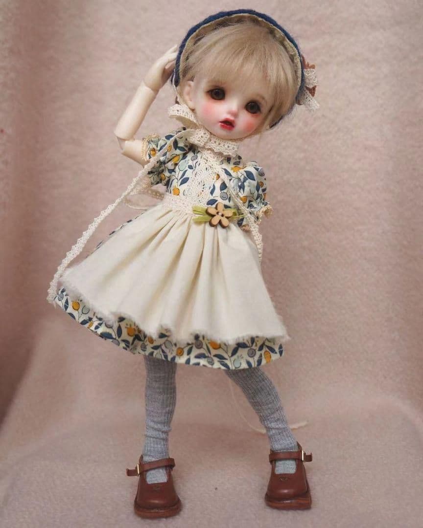 YH63 BJD 1/6ドール 衣装 ワンピース　洋服 5点セット　ハンドメ