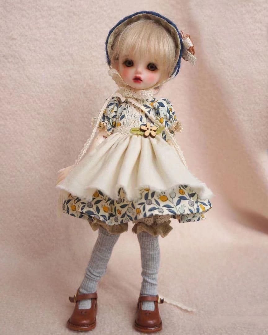 YH63 BJD 1/6ドール 衣装 ワンピース　洋服 5点セット　ハンドメ