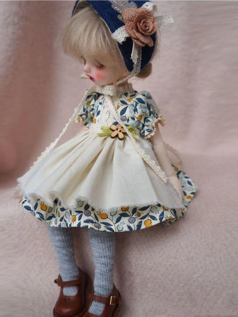 YH63 BJD 1/6ドール 衣装 ワンピース　洋服 5点セット　ハンドメ