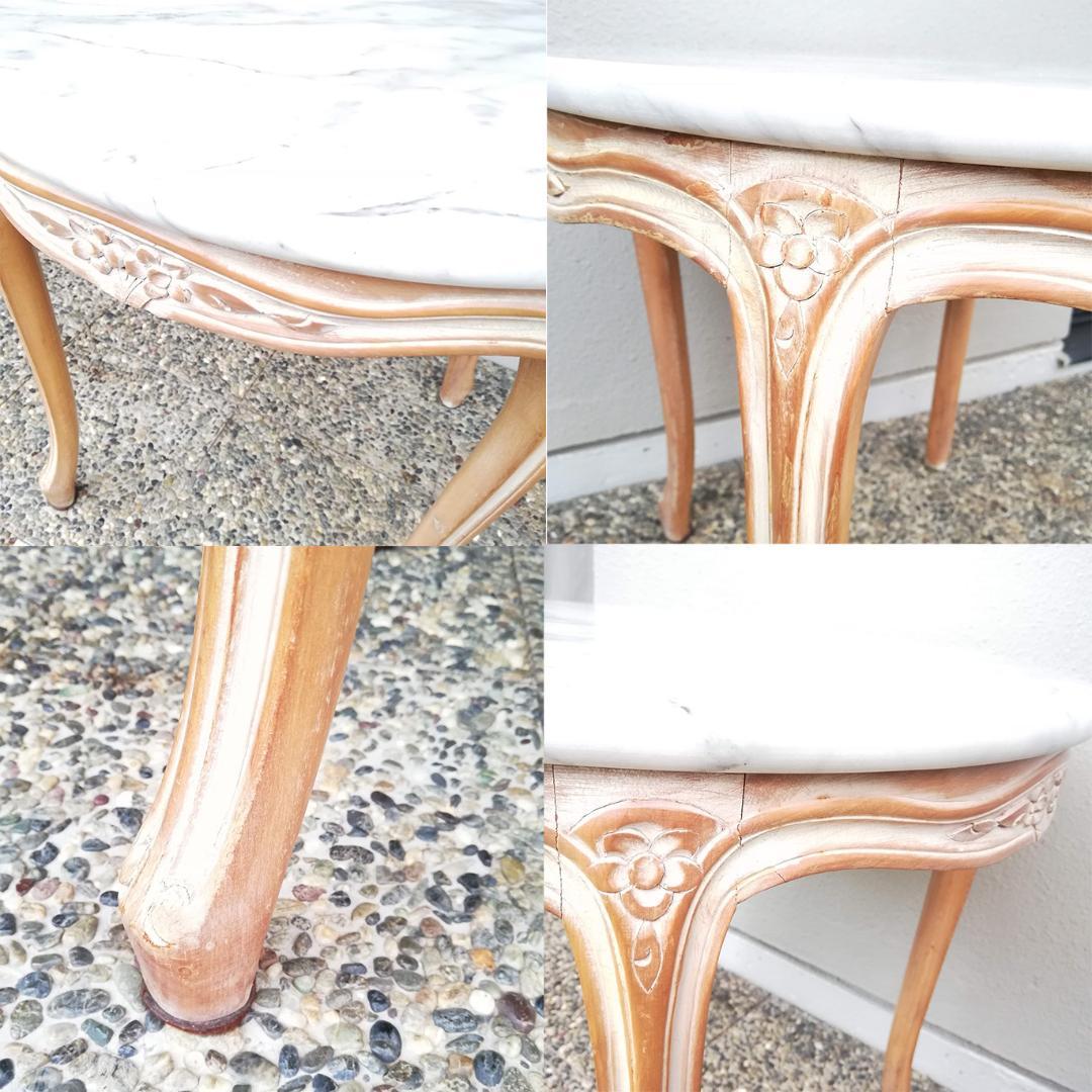 フレンチスタイル ◆ 大理石 センターテーブル アンティーク調