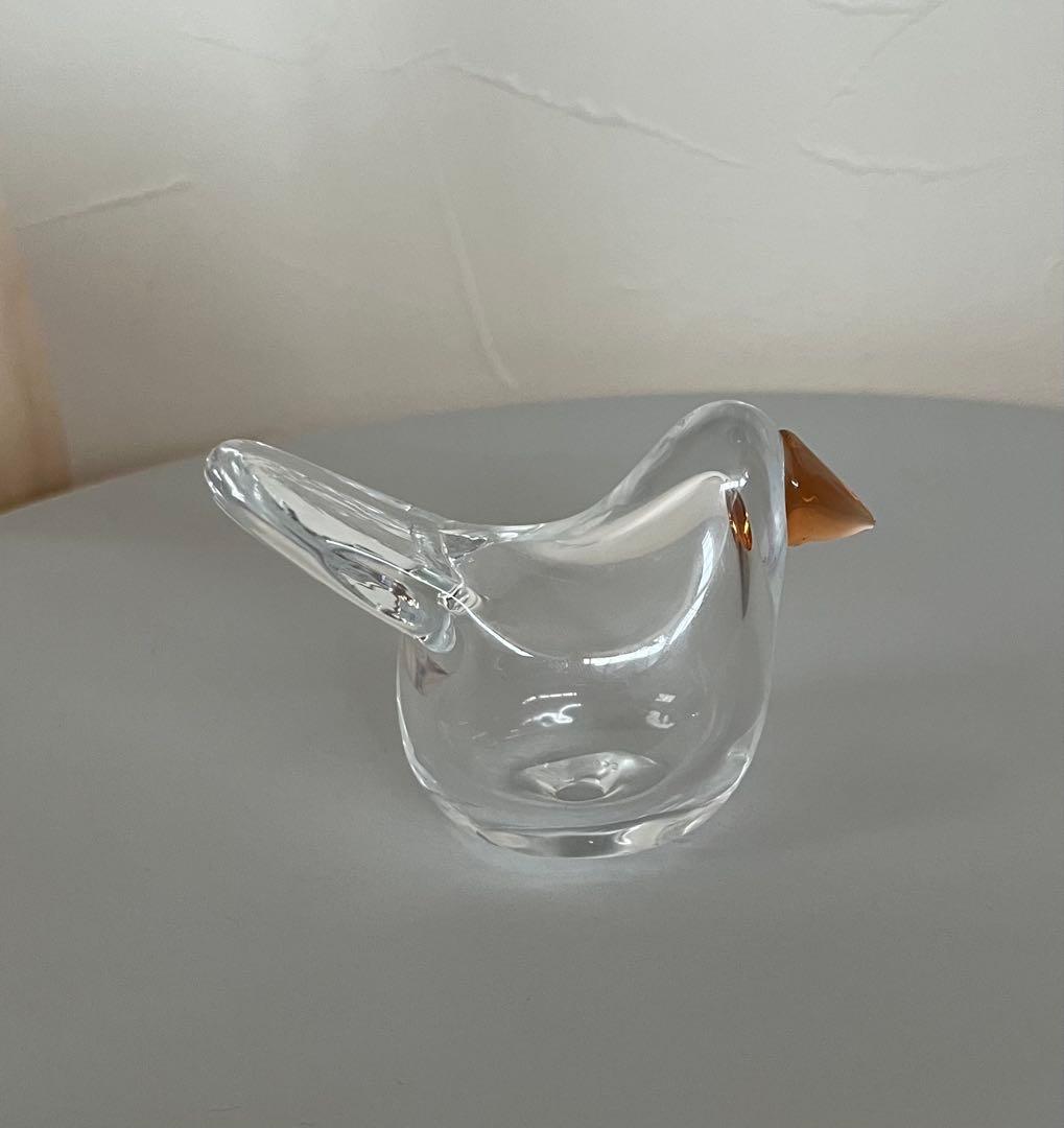 イッタラ シエッポ　クリア×オレンジ　Oiva Toikka scope