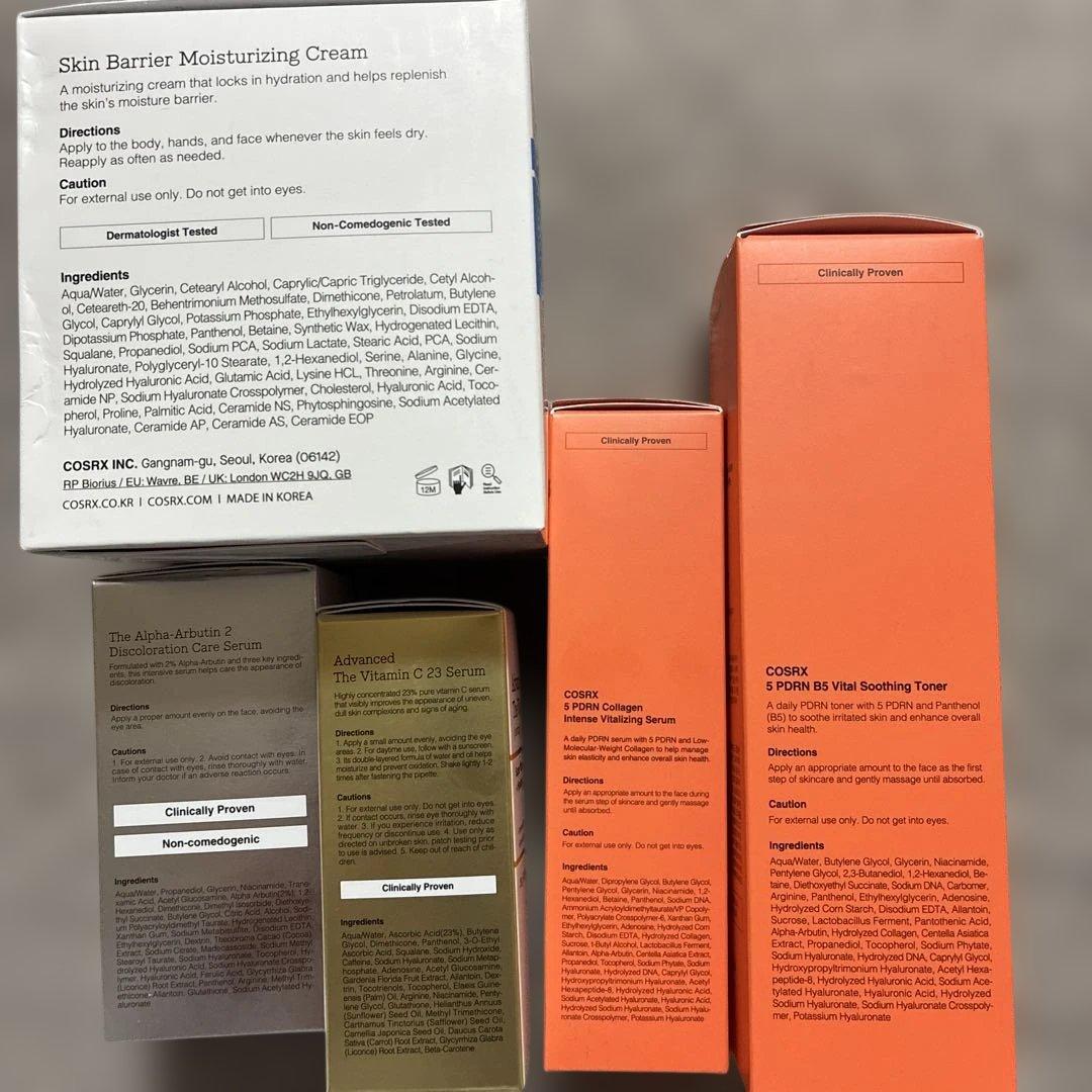 COSRX 5点セット ビタミンC トナー 美容液 保湿クリーム