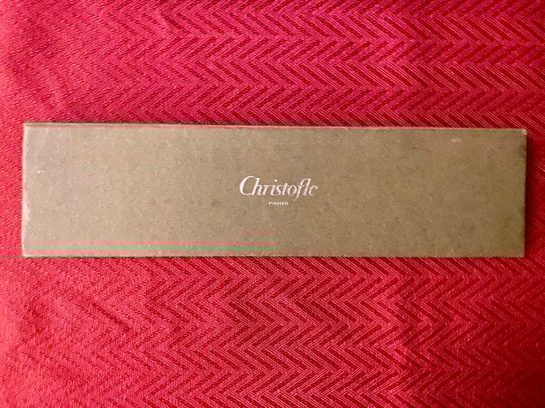 【☆極美品☆人気のお箸】クリストフル ユニ 紅白ペアお箸セット