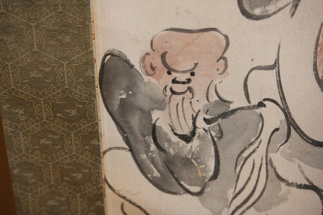 十六羅漢の図　在銘あり　箱無しは2000円お値引き