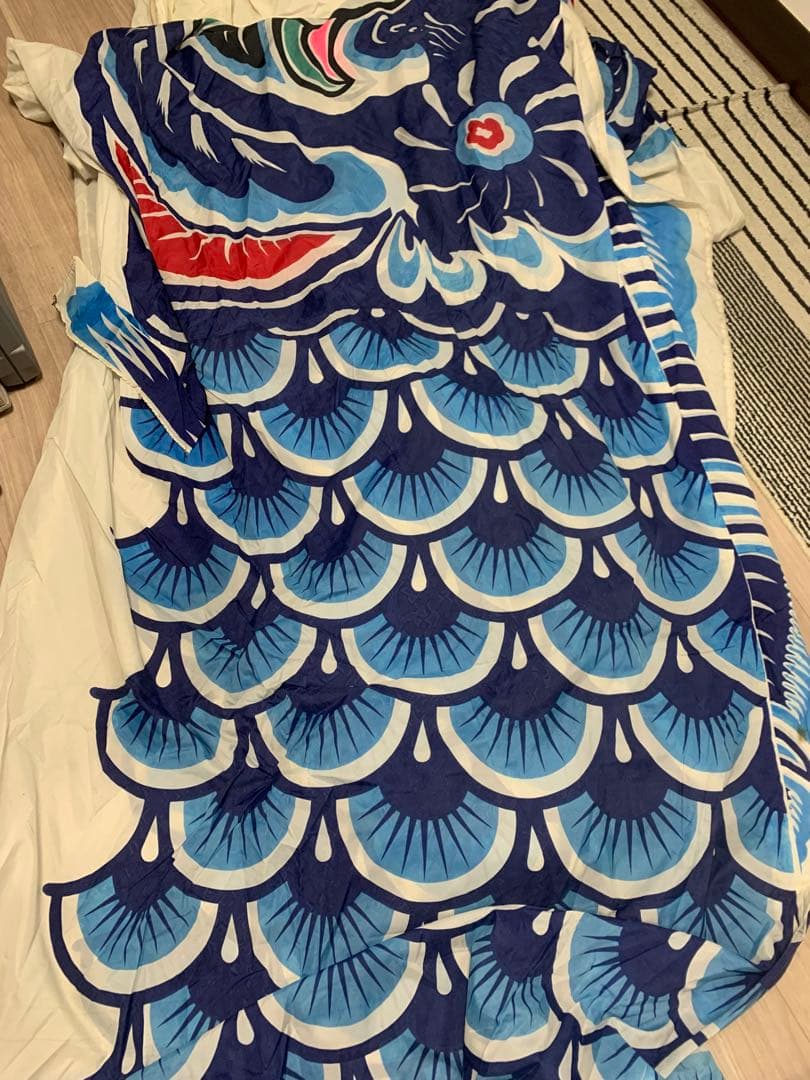 鯉のぼり　7m 青　祝　こいのぼり　単品　0171