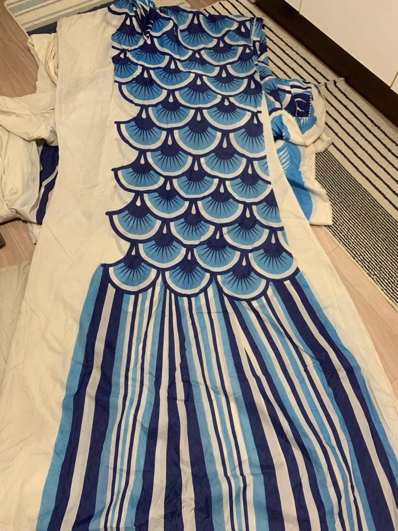 鯉のぼり　7m 青　祝　こいのぼり　単品　0171