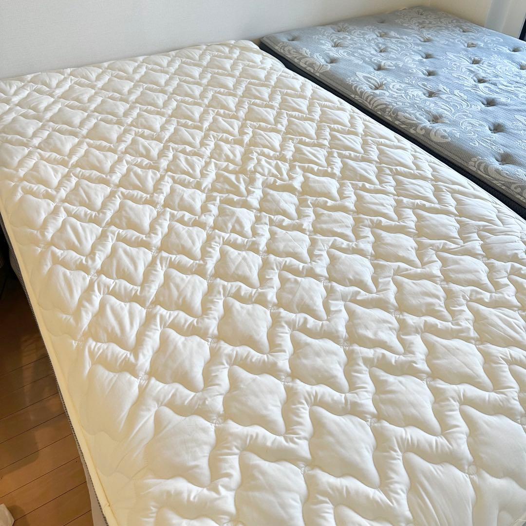 美品 シモンズ ビューティレスト プラッシュピロートップ セミダブル 2台セット