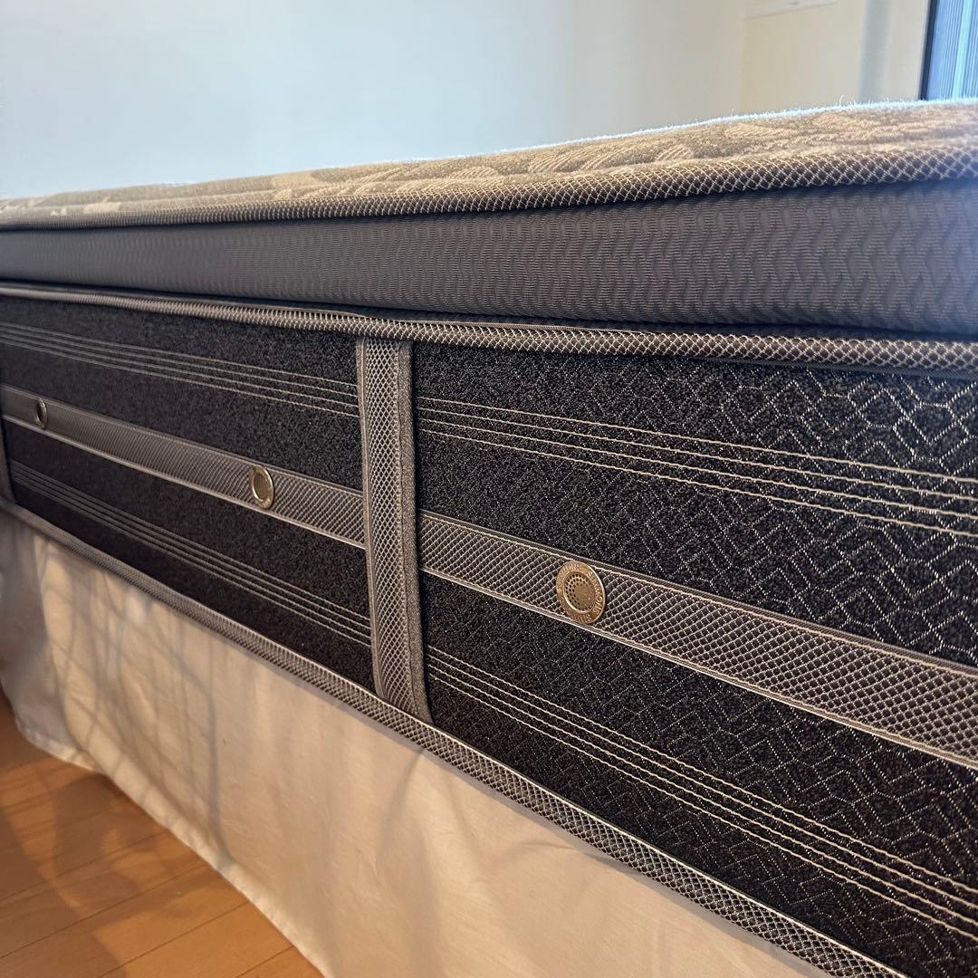 美品 シモンズ ビューティレスト プラッシュピロートップ セミダブル 2台セット