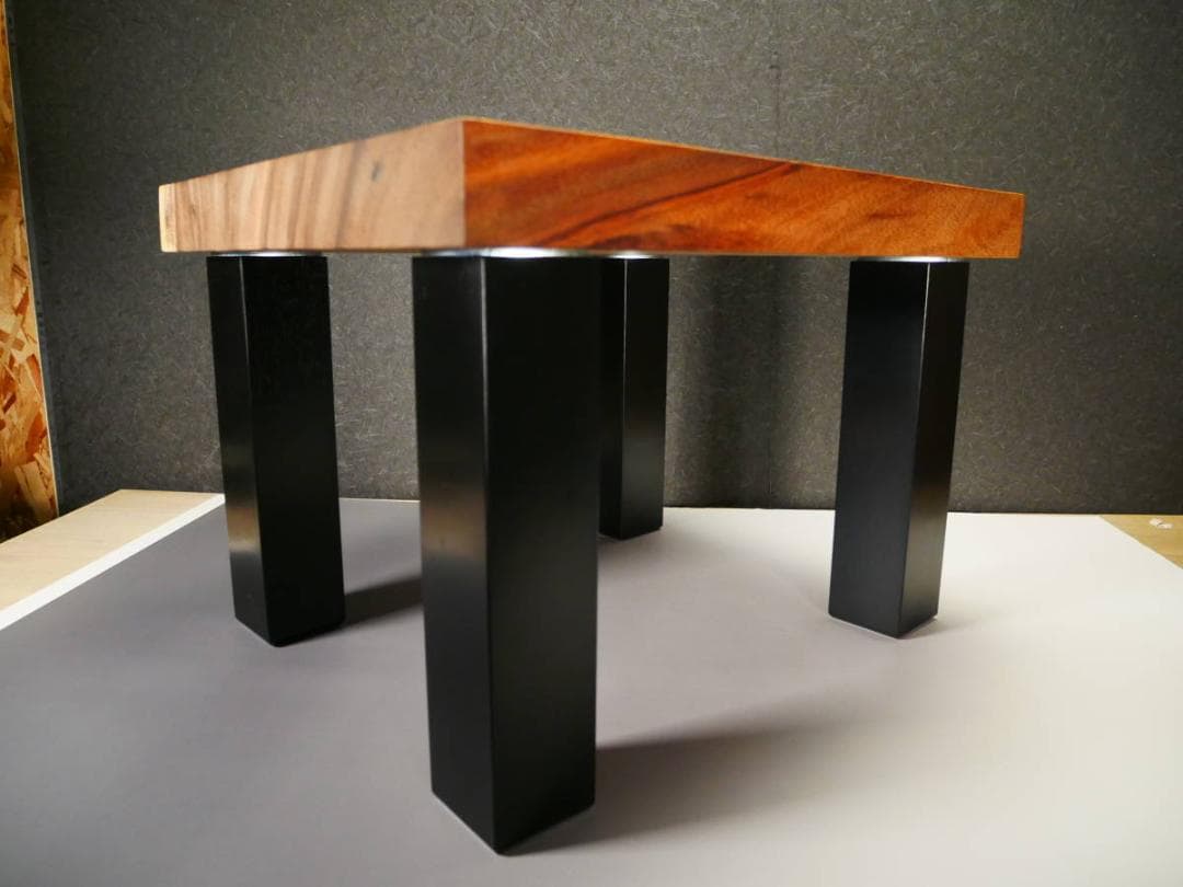 限定値下 新品 手作りミニテーブル モンキーポッド 天然木 4436 - メルカリ