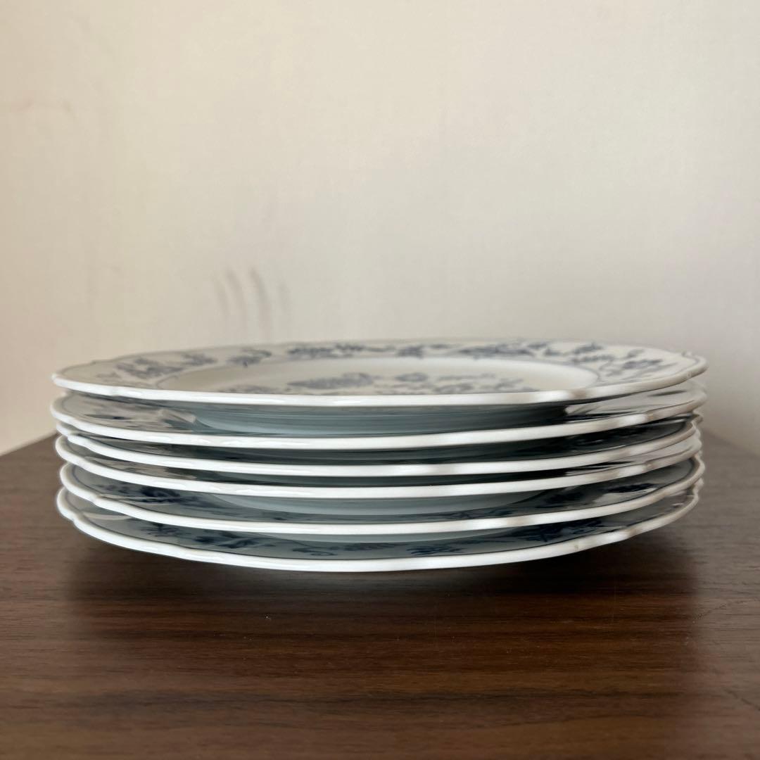 未使用品！ブルーダニューブ Blue Danube 大皿6枚セット 初期刻印