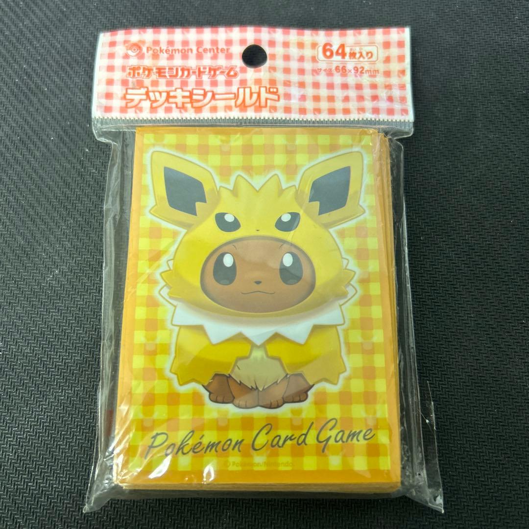 ポケモンカード ポンチョを着たイーブイ サンダース デッキシールド