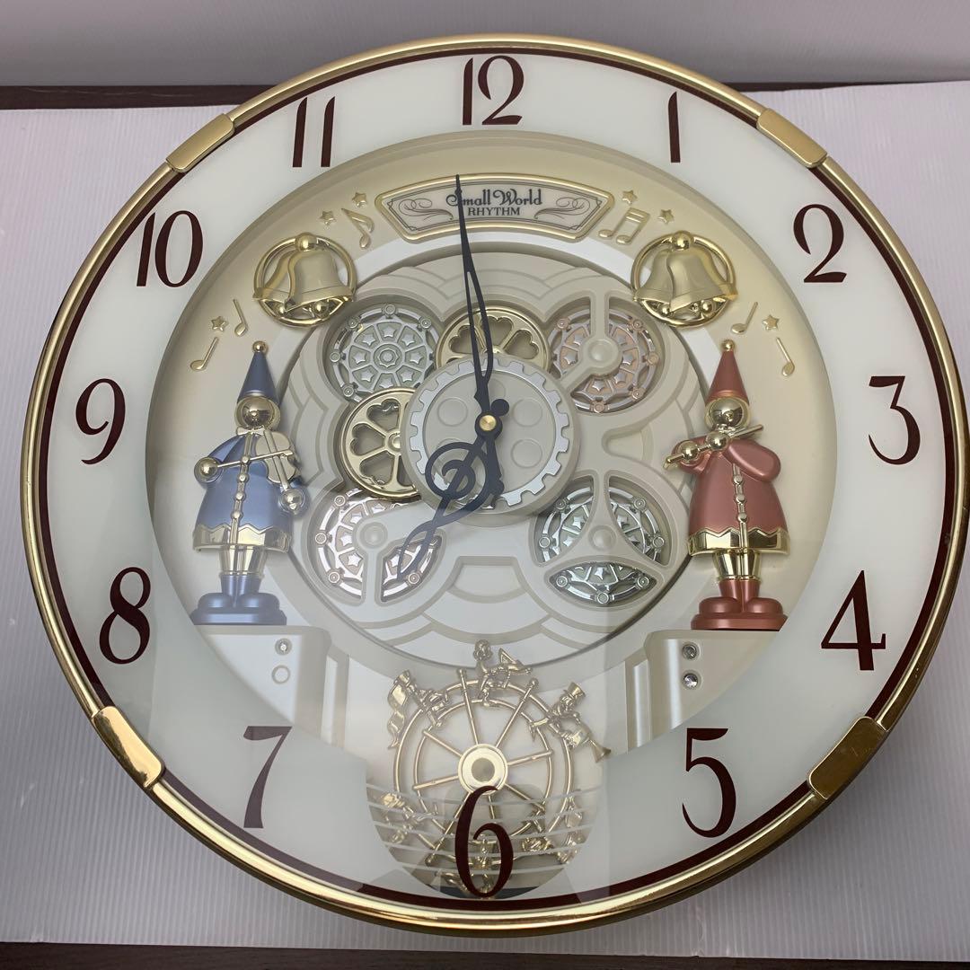 電波からくり時計 4MN490RH リズム時計 ジブリ クラシック クリスマス