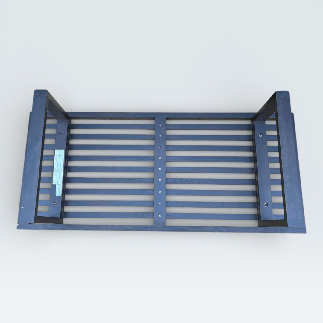 ネルソンベンチ風 センターテーブル ガラス天板 幅120cm