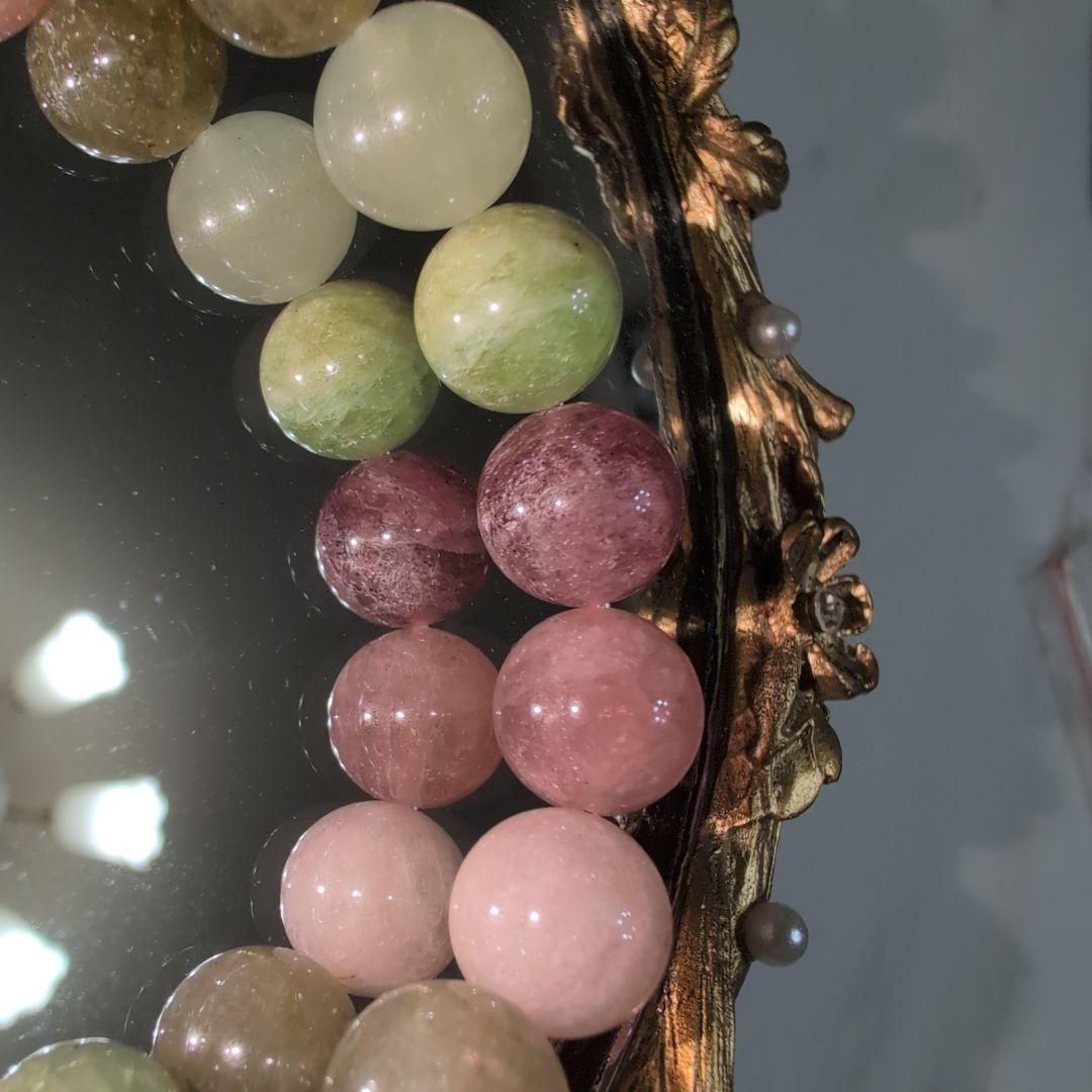 【大玉】天然石　トルマリン　ブレスレット　内径17 パワーストーン