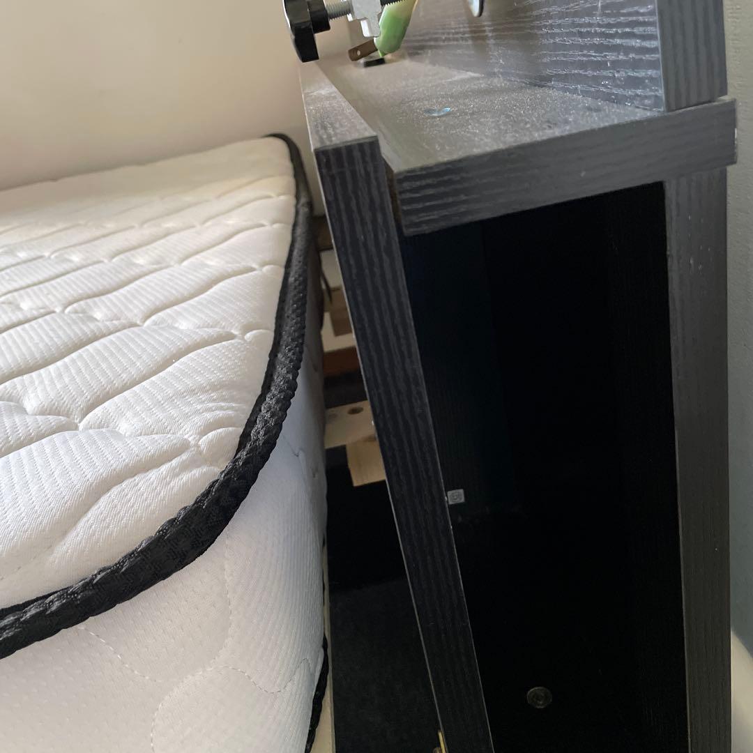 セミダブルベッド　マットレス　羽毛布団　カバー付　まとめ売り