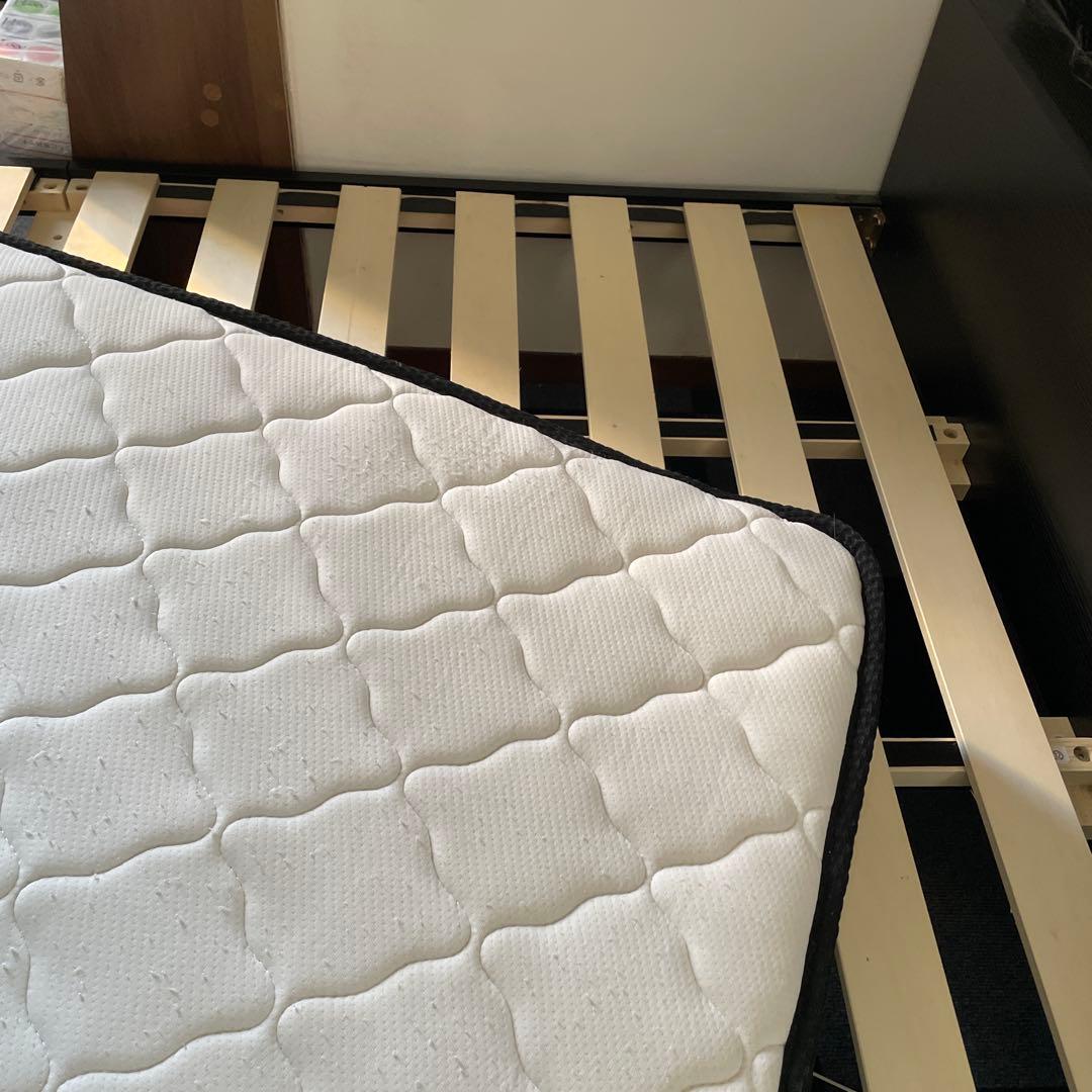 セミダブルベッド　マットレス　羽毛布団　カバー付　まとめ売り