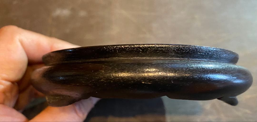 銅銀メッキ パンプキンBox鑑賞台座付 ヴィンテージ レア 中国 台湾茶器