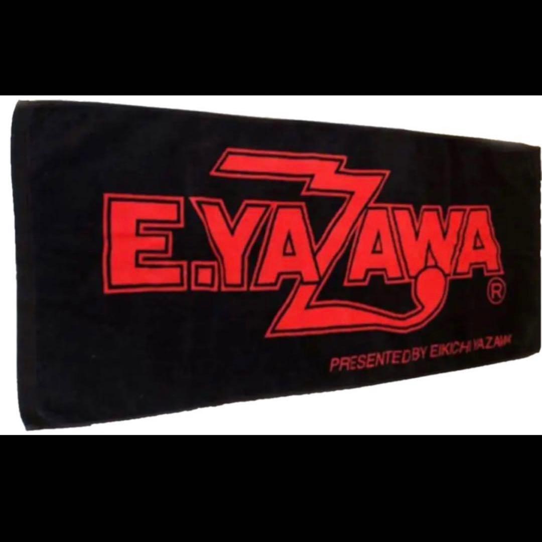 矢沢永吉✰︎E.YAZAWA✰︎公式タオル✰︎BLACK/REDロゴ✦新未使用