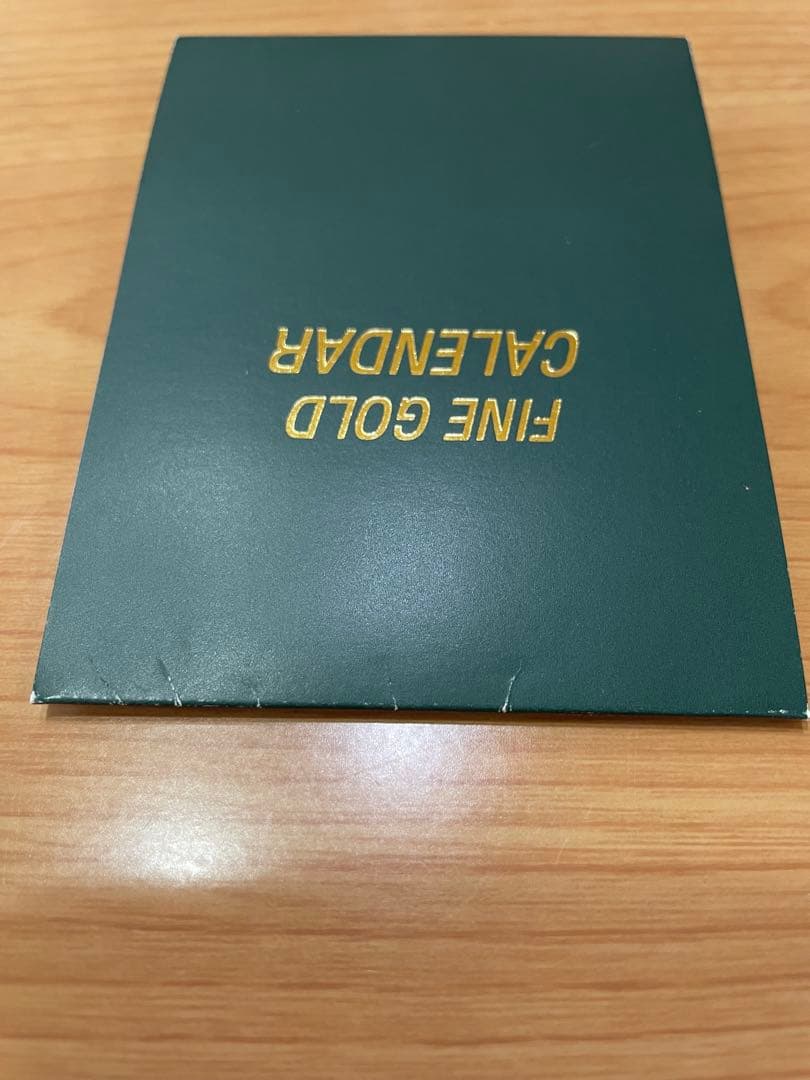 三菱マテリアル FINE GOLD CALENDAR 0.5g 純金 999.9