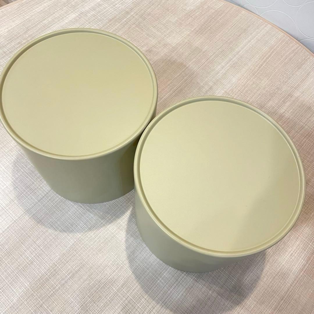 未使用 Hubschヒュプシュ 鉢カバー プランタースタンド カーキ φ25 ①