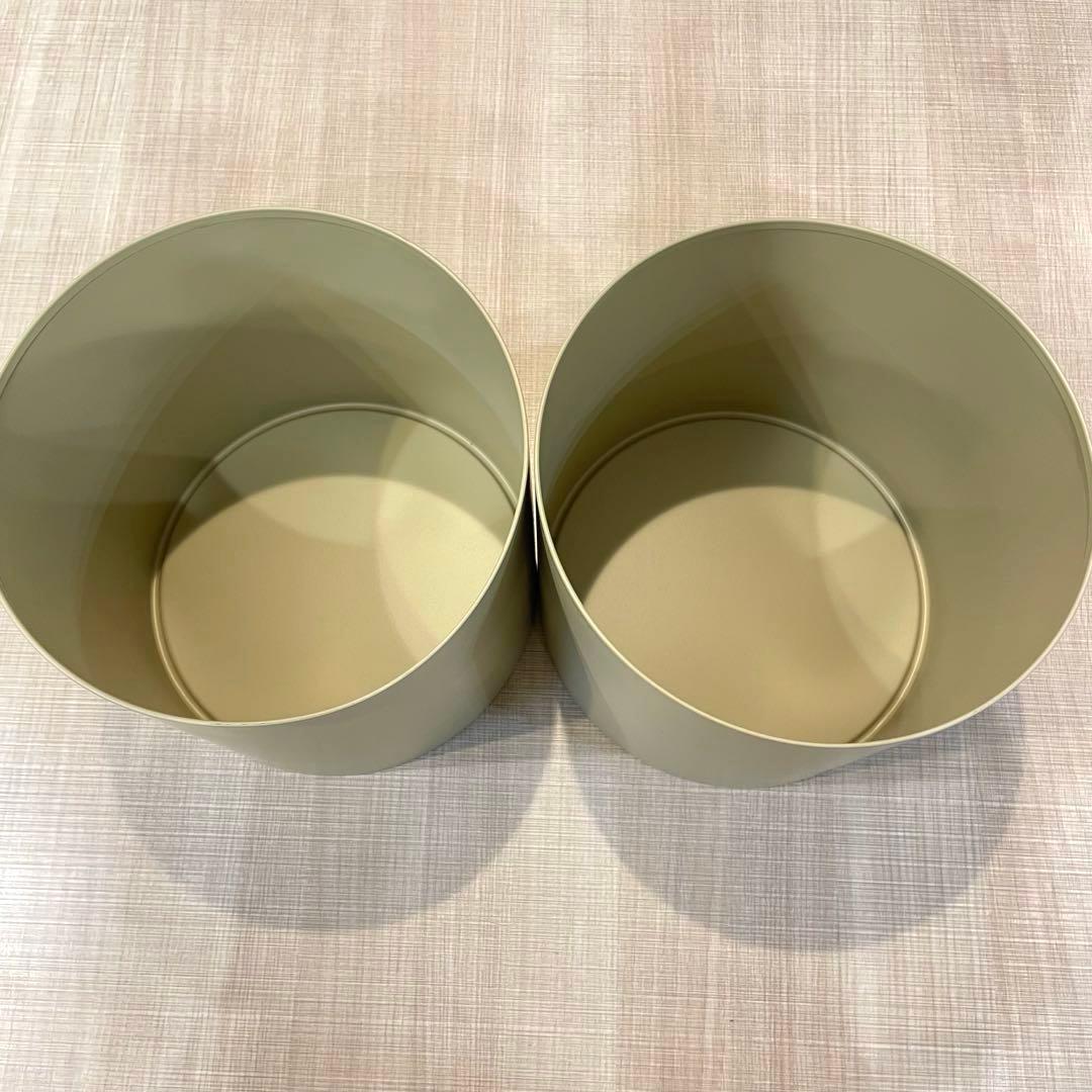 未使用 Hubschヒュプシュ 鉢カバー プランタースタンド カーキ φ25 ①